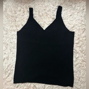Knitted Black Tank